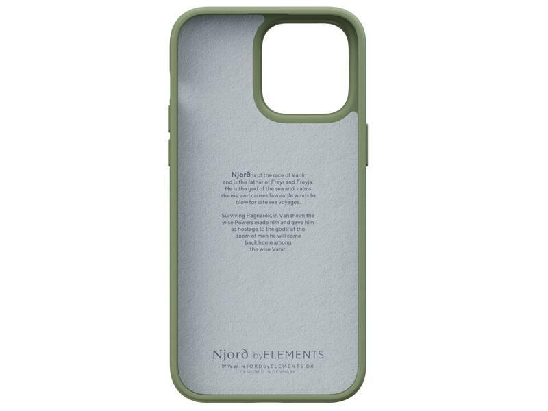 Kryt na mobil Njord Comfort na Apple iPhone 14 Pro Max zelený
