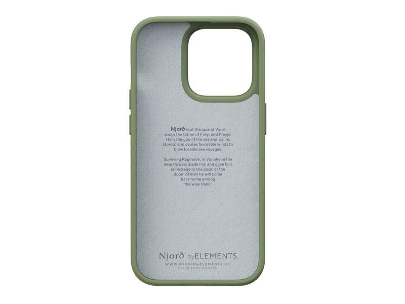 Kryt na mobil Njord Comfort na Apple iPhone 14 Pro zelený
