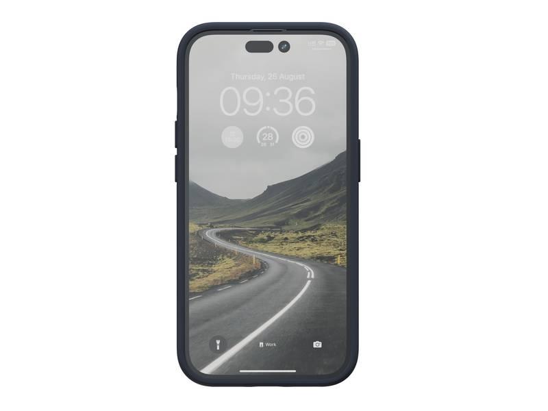 Kryt na mobil Njord Salm.Leather Magsafe na Apple iPhone 14 Pro černý