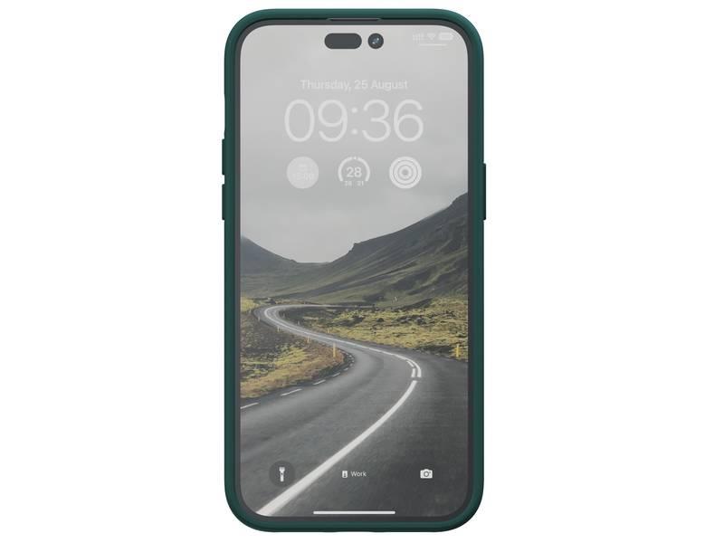 Kryt na mobil Njord Salm.Leather Magsafe na Apple iPhone 14 Pro Max zelený