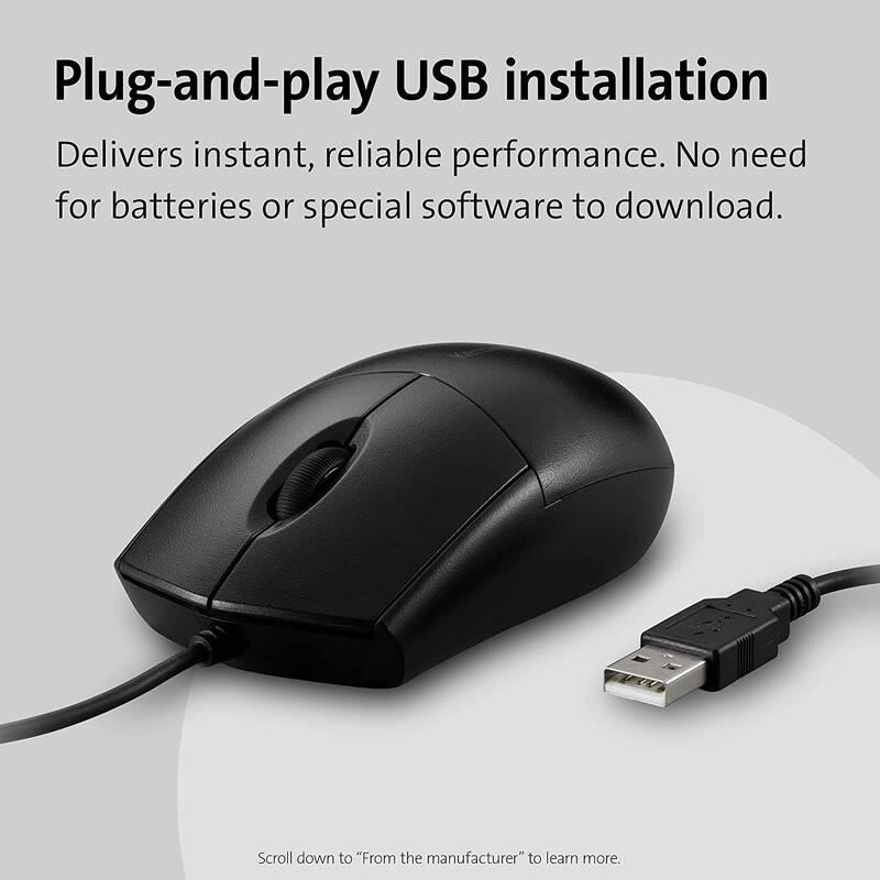 Myš KENSINGTON Pro Fit USB, omyvatelná černá