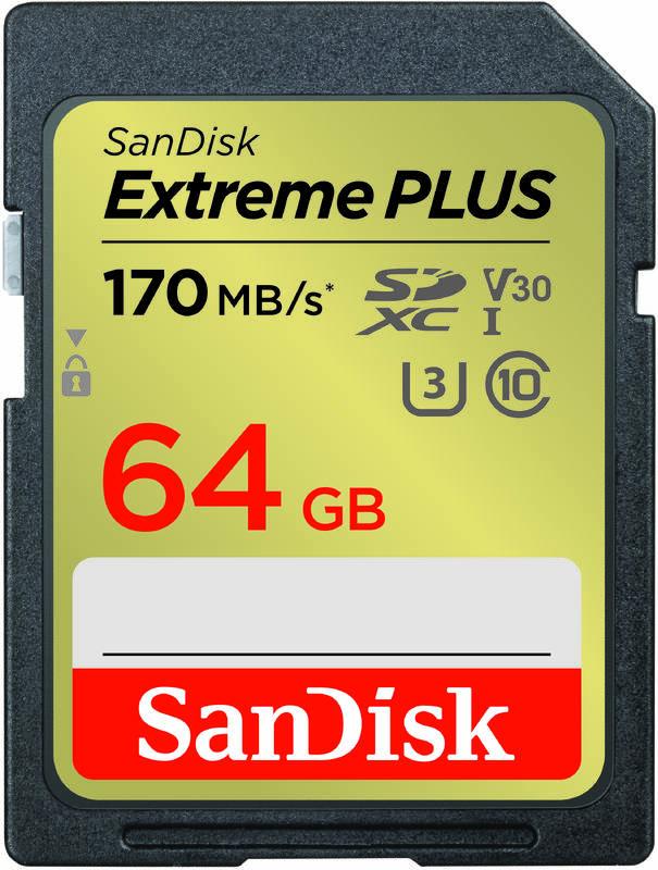 Paměťová karta SanDisk SDXC Extreme Plus 64GB UHS-I U3
