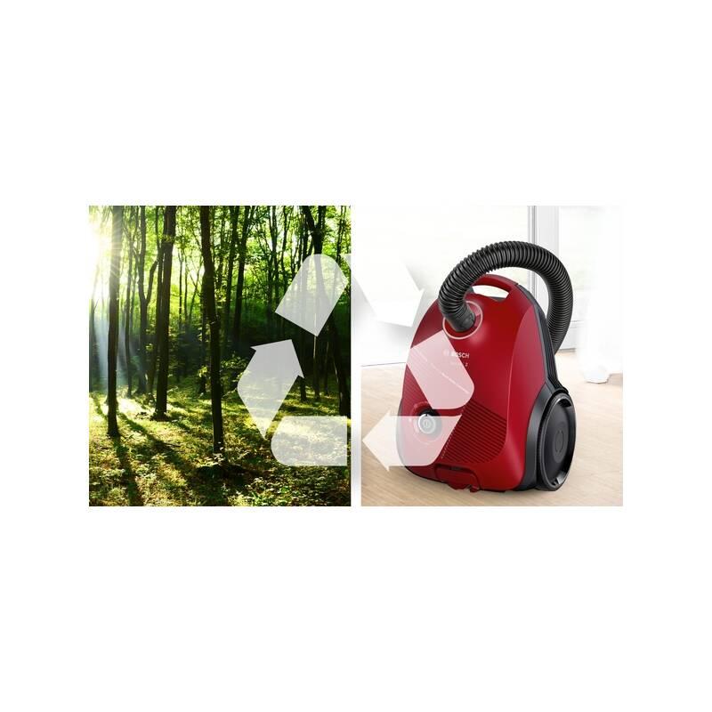 Podlahový vysavač Bosch Classic BGBS2RD1H červený