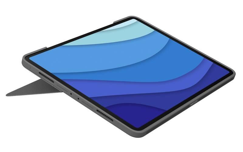 Pouzdro na tablet Logitech Combo Touch na Apple iPad Pro 11" US šedé