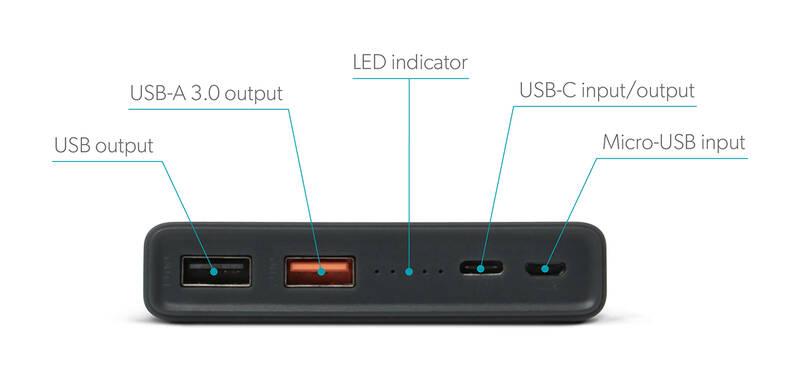 Powerbank Epico 30 000mAh E29 šedá