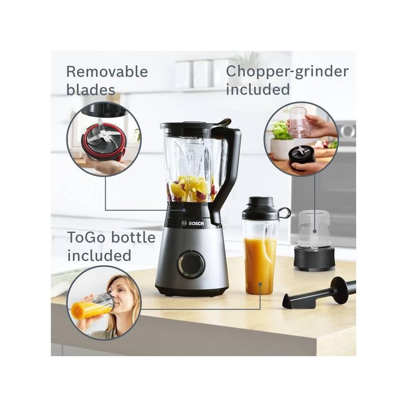 Stolní mixér Bosch MMB6177S stříbrný