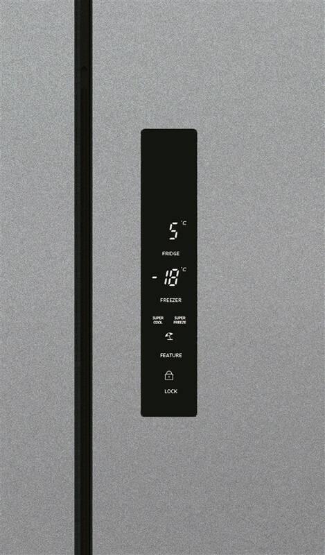 Americká lednice Hoover HSF818EXWD nerez