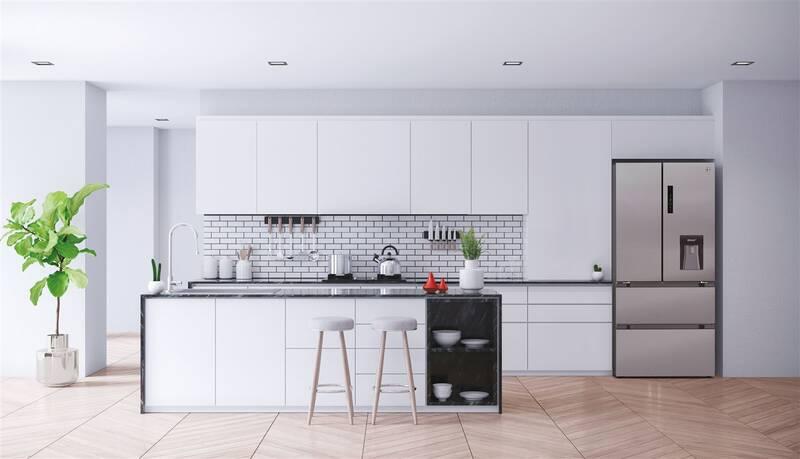 Americká lednice Hoover HSF818EXWD nerez