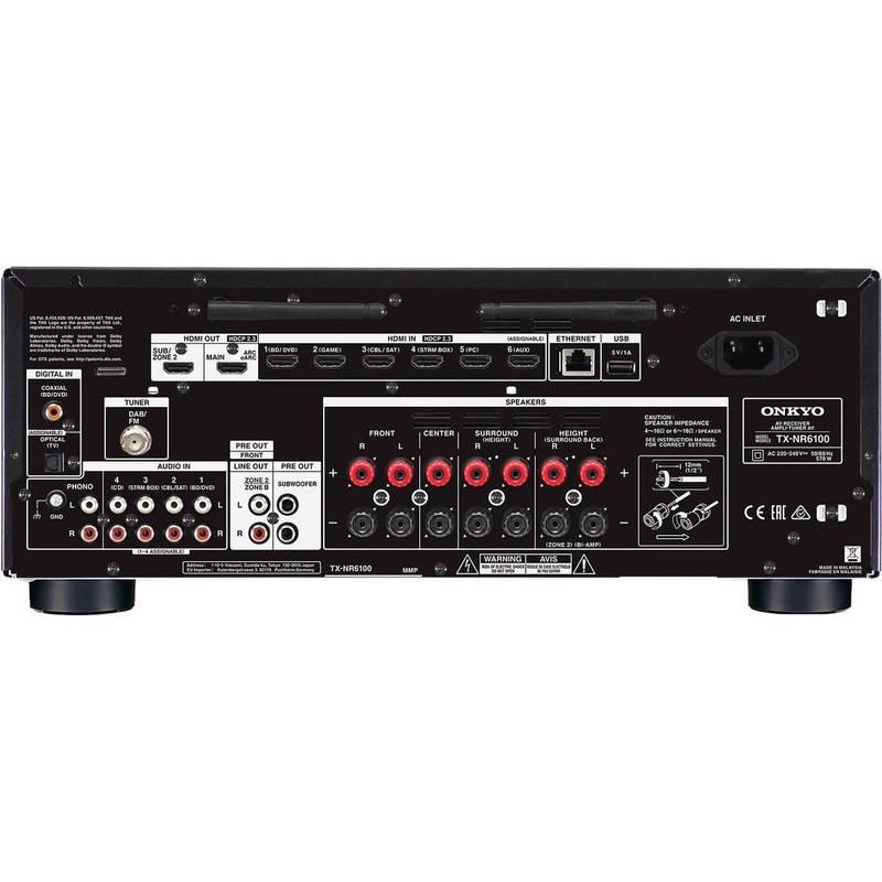 AV Receiver Onkyo TX-NR6100 černý, AV, Receiver, Onkyo, TX-NR6100, černý