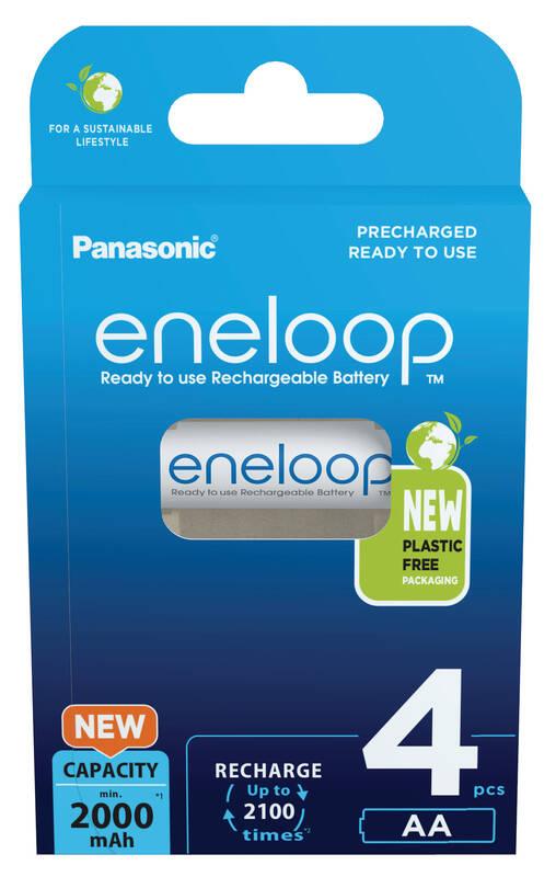 Baterie nabíjecí Panasonic Eneloop AA, HR06, 2000mAh, Ni-MH, blistr 4ks