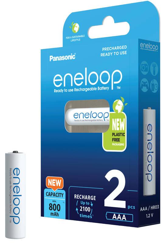 Baterie nabíjecí Panasonic Eneloop AAA, HR03, 800mAh, Ni-MH, blistr 2ks, Baterie, nabíjecí, Panasonic, Eneloop, AAA, HR03, 800mAh, Ni-MH, blistr, 2ks