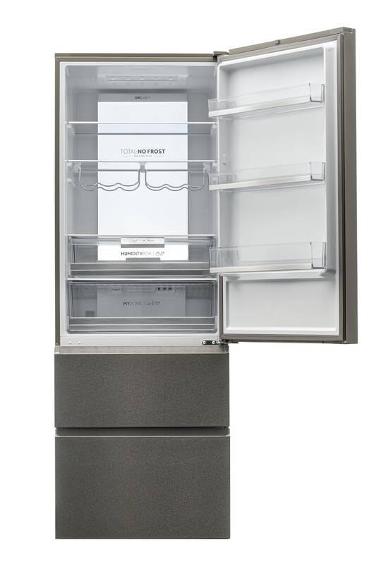 Chladnička s mrazničkou Haier HTR7720DNMP nerez