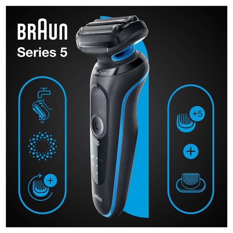 Holicí strojek Braun Series 5 51-B1500s Blue, Holicí, strojek, Braun, Series, 5, 51-B1500s, Blue