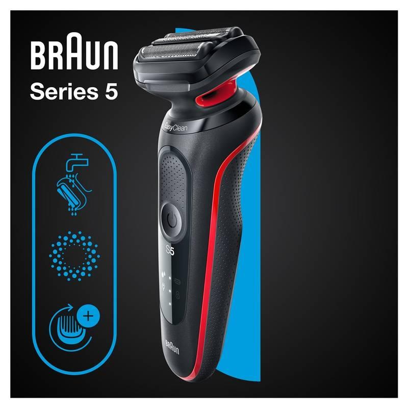 Holicí strojek Braun Series 5 51-R1000s Red, Holicí, strojek, Braun, Series, 5, 51-R1000s, Red