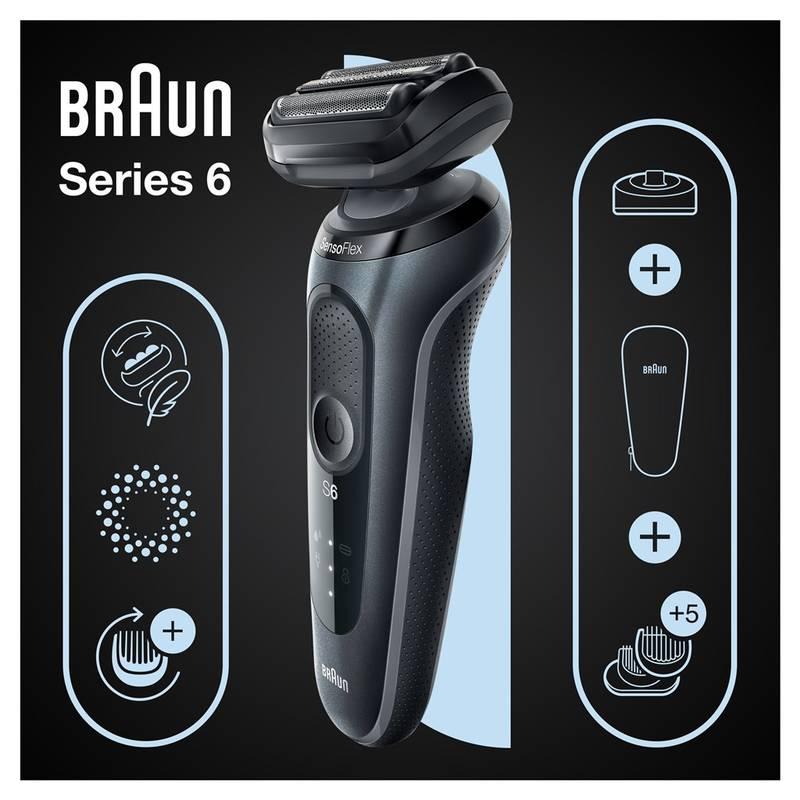 Holicí strojek Braun Series 6 61-N4500cs Black, Holicí, strojek, Braun, Series, 6, 61-N4500cs, Black