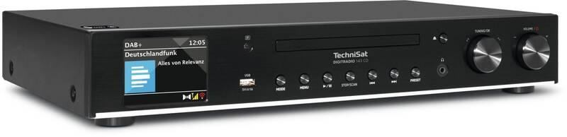 Internetový radiopřijímač s DAB Technisat DIGITRADIO 143 CD černý, Internetový, radiopřijímač, s, DAB, Technisat, DIGITRADIO, 143, CD, černý