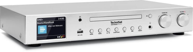 Internetový radiopřijímač s DAB Technisat DIGITRADIO 143 CD stříbrná, Internetový, radiopřijímač, s, DAB, Technisat, DIGITRADIO, 143, CD, stříbrná