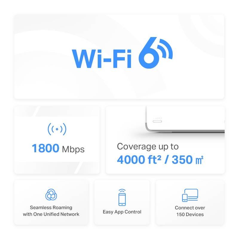 Komplexní Wi-Fi systém Mercusys Halo H70X , WiFi6 Mesh