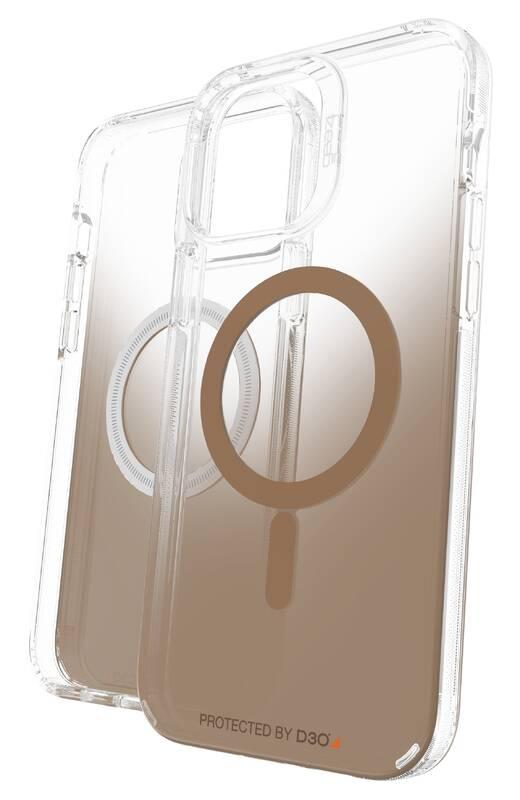 Kryt na mobil Gear4 D3O Milan Snap na Apple iPhone 13 Pro Max zlatý průhledný