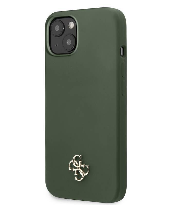 Kryt na mobil Guess 4G Metal Logo na Apple iPhone 13 zelený