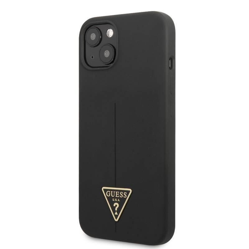 Kryt na mobil Guess Line Triangle na Apple iPhone 13 černý