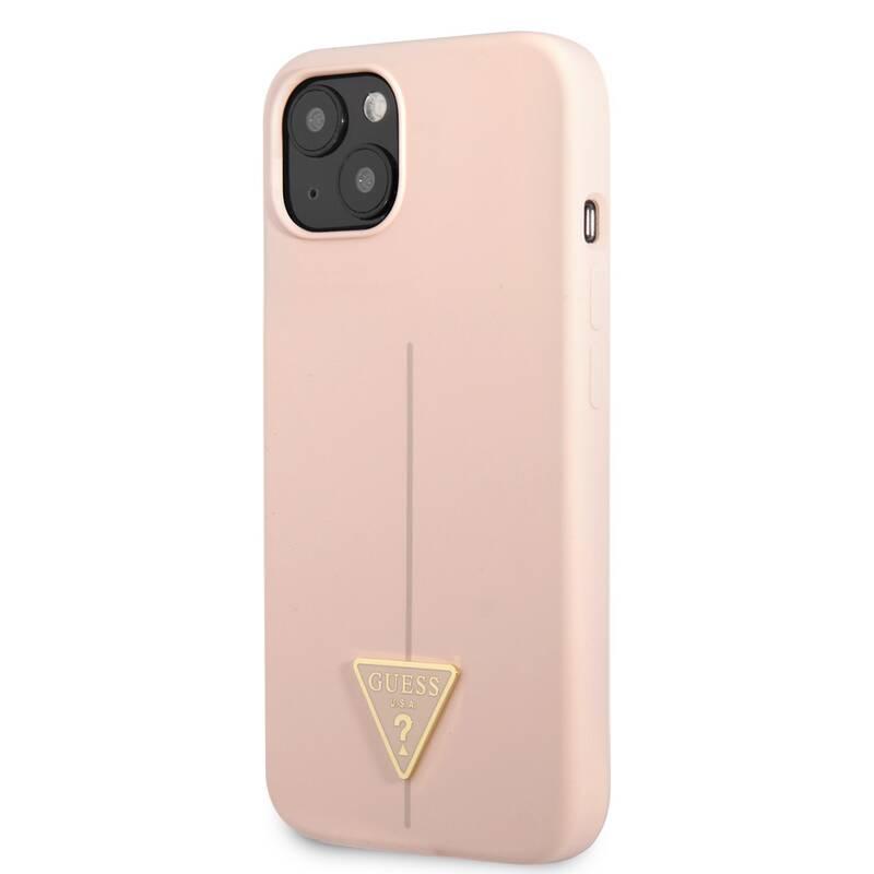 Kryt na mobil Guess Line Triangle na Apple iPhone 13 růžový, Kryt, na, mobil, Guess, Line, Triangle, na, Apple, iPhone, 13, růžový