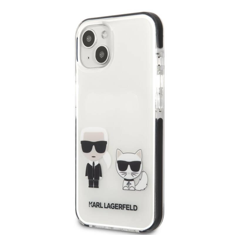 Kryt na mobil Karl Lagerfeld Karl and Choupette na Apple iPhone 13 bílý