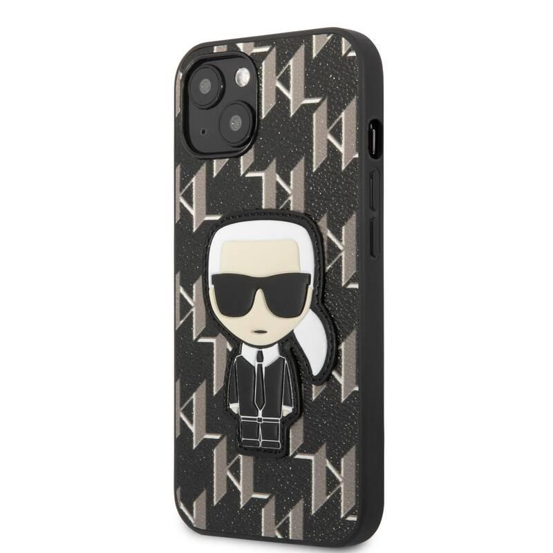 Kryt na mobil Karl Lagerfeld Monogram Ikonik na Apple iPhone 13 černý