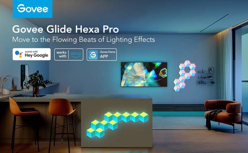 LED světlo Govee Glide Hexa Pro LED Smart - 10ks, LED, světlo, Govee, Glide, Hexa, Pro, LED, Smart, 10ks