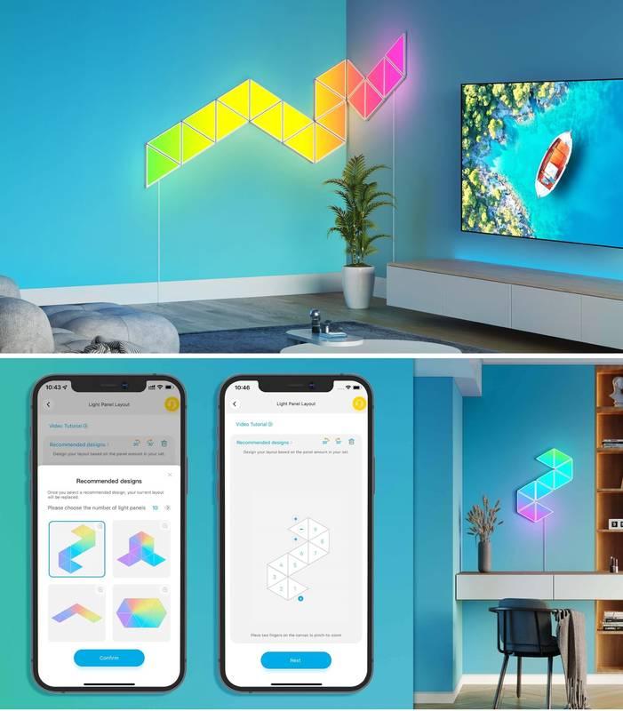 LED světlo Govee Glide Triangle LED Smart - 10ks