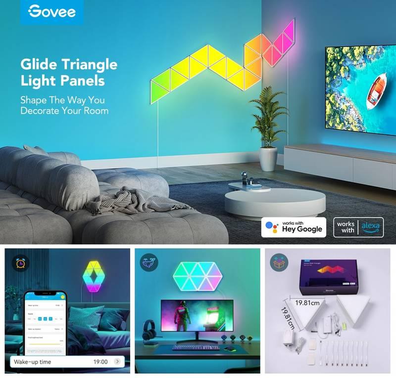 LED světlo Govee Glide Triangle LED Smart - 10ks
