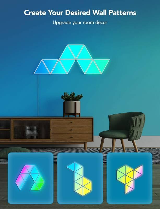 LED světlo Govee Glide Triangle LED Smart - 10ks