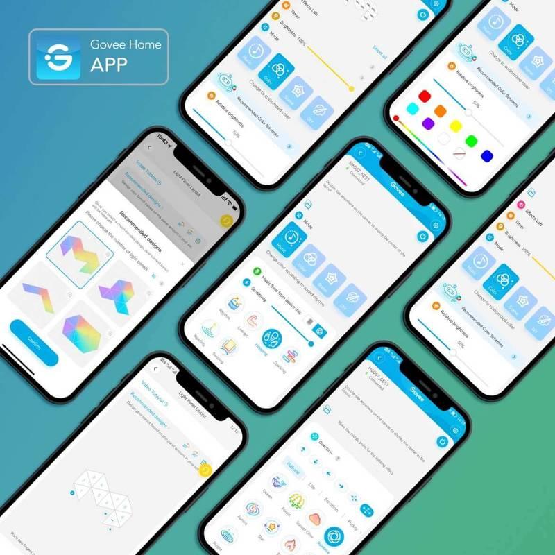 LED světlo Govee Glide Triangle LED Smart - 10ks