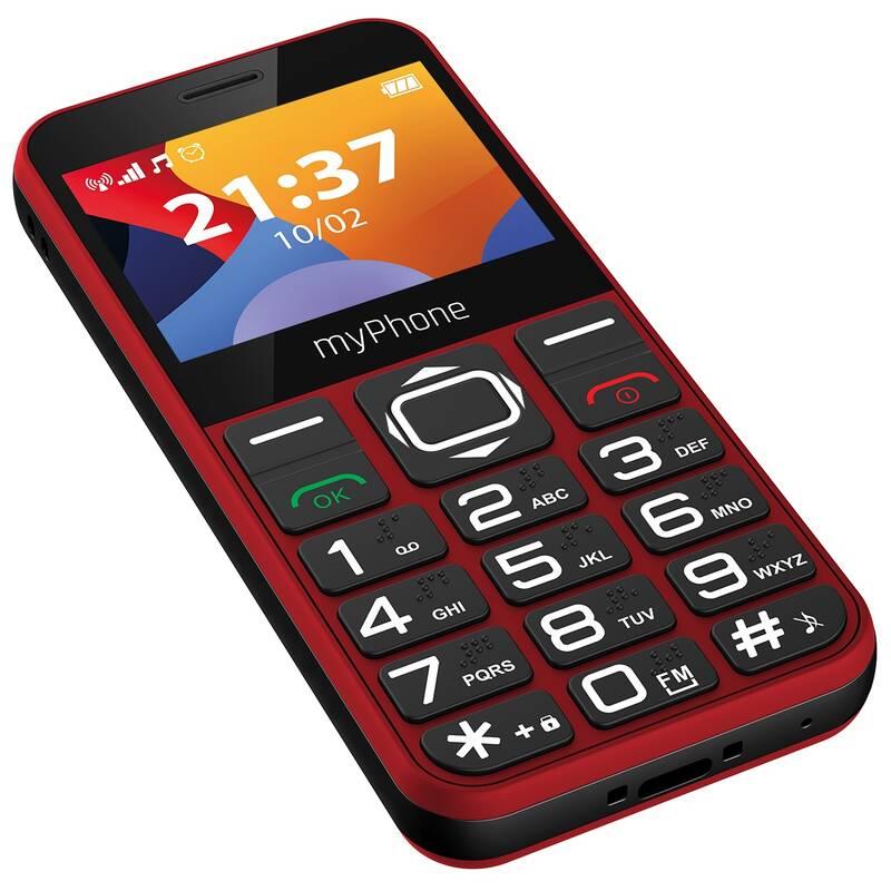 Mobilní telefon myPhone Halo 3 Senior červený, Mobilní, telefon, myPhone, Halo, 3, Senior, červený