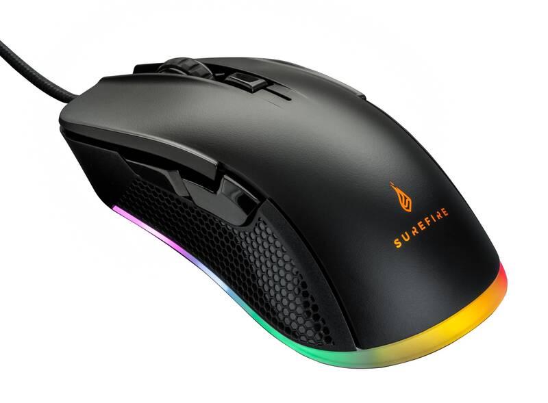 Myš SureFire Buzzard Claw RGB černá