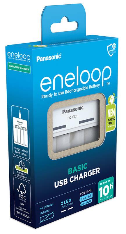Nabíječka Panasonic Eneloop BQ-CC61 na USB pro AA,AAA