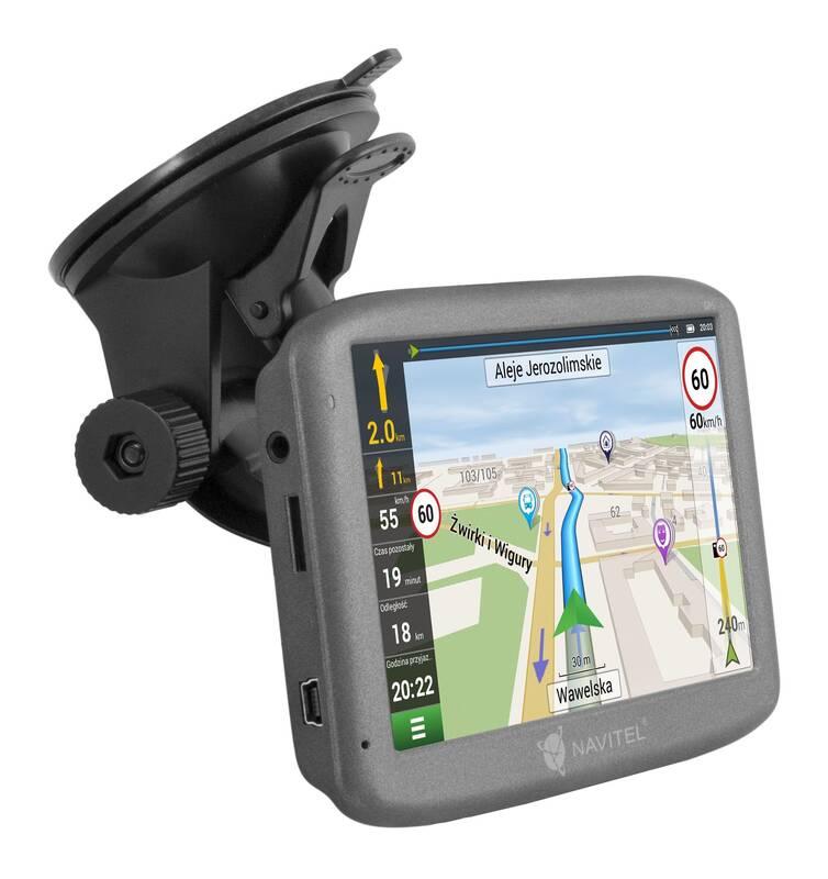 Navigační systém GPS Navitel E501 Lifetime šedá