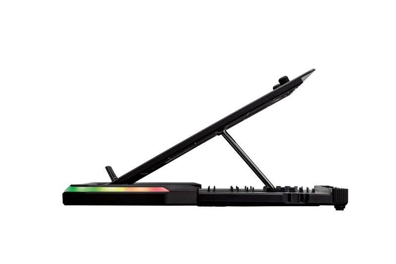 Podstavec pro notebooky SureFire Portus X1 RGB, 17,3" černý