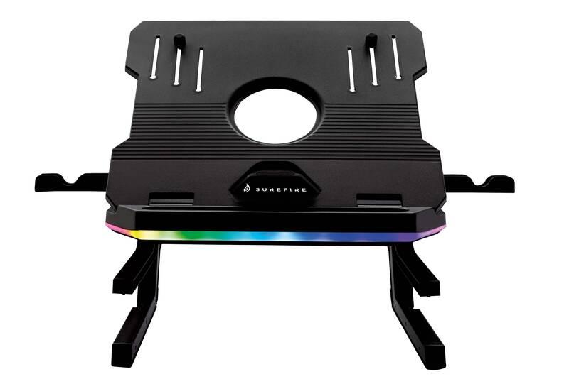 Podstavec pro notebooky SureFire Portus X2 RGB, 17,3" černý