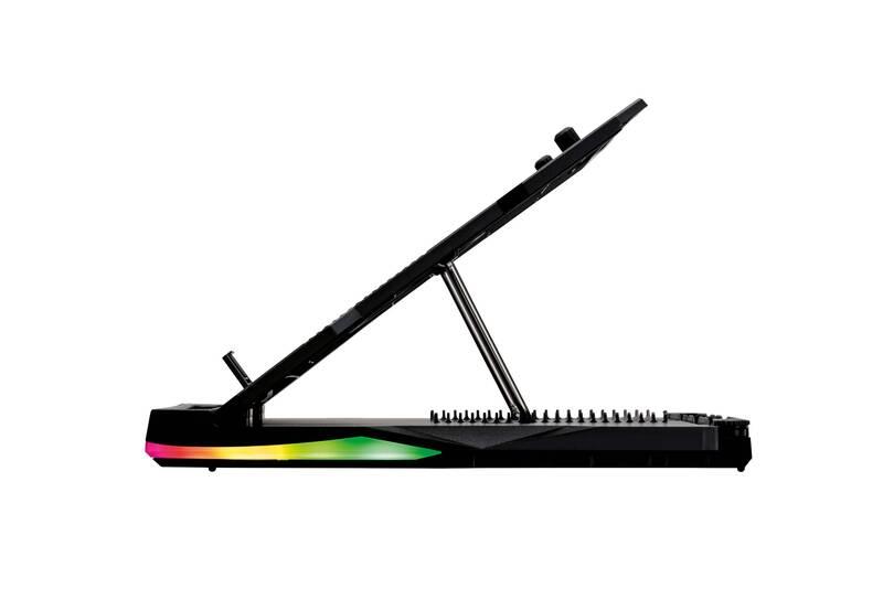 Podstavec pro notebooky SureFire Portus X2 RGB, 17,3" černý