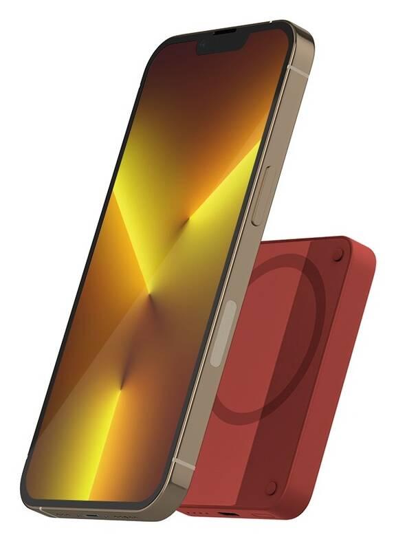 Powerbank Epico 4200mAh MagSafe červená