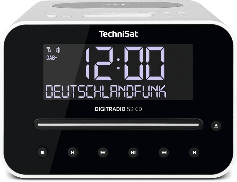Radiobudík Technisat DIGITRADIO 52 CD bílý, Radiobudík, Technisat, DIGITRADIO, 52, CD, bílý