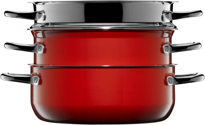 Sada hrnců WMF Fusiontec Compact, 5 ks červená