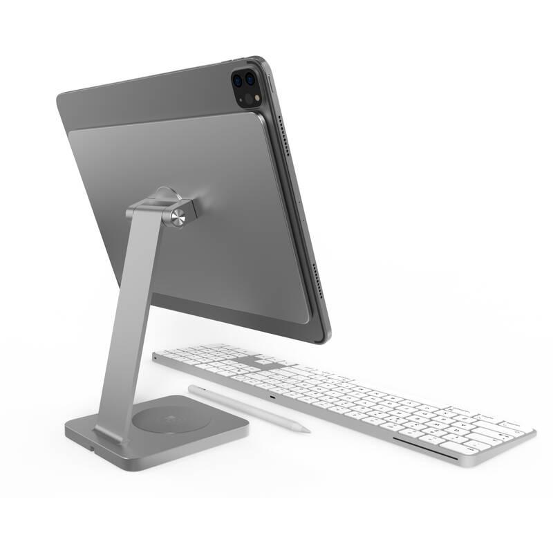 Stojánek CubeNest S120 magnetický pro Apple iPad Pro 12,9" s bezdrátovou nabíječkou šedý