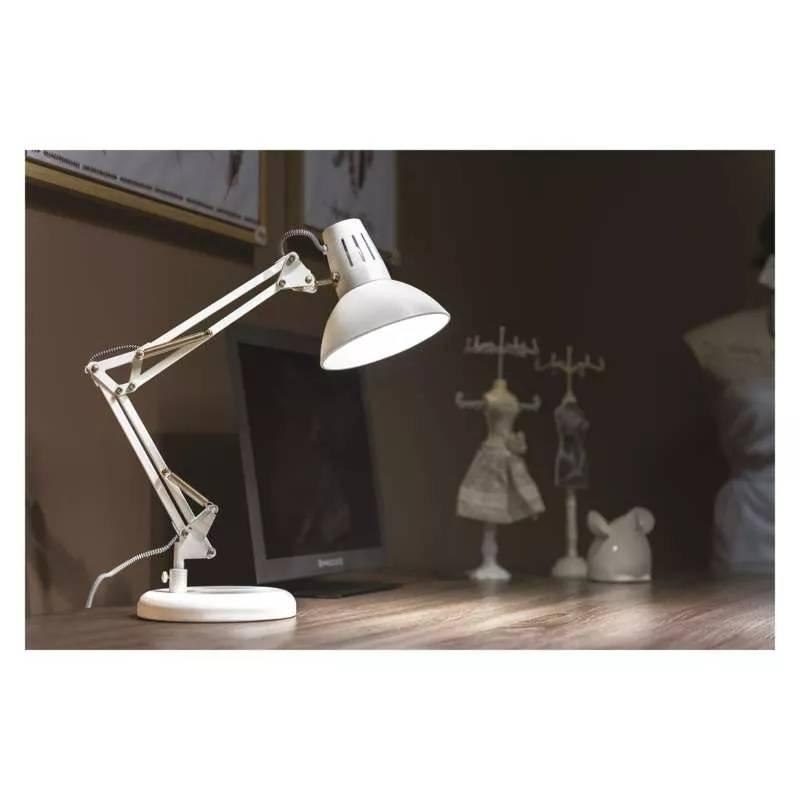 Stolní lampička EMOS DUSTIN bílá