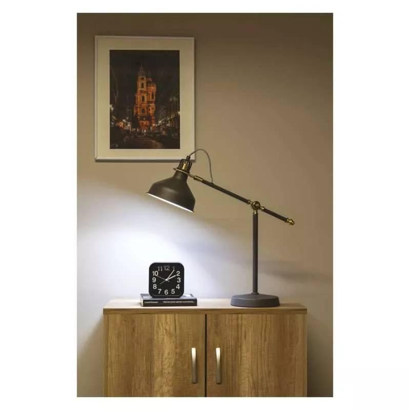 Stolní lampička EMOS HARRY šedá