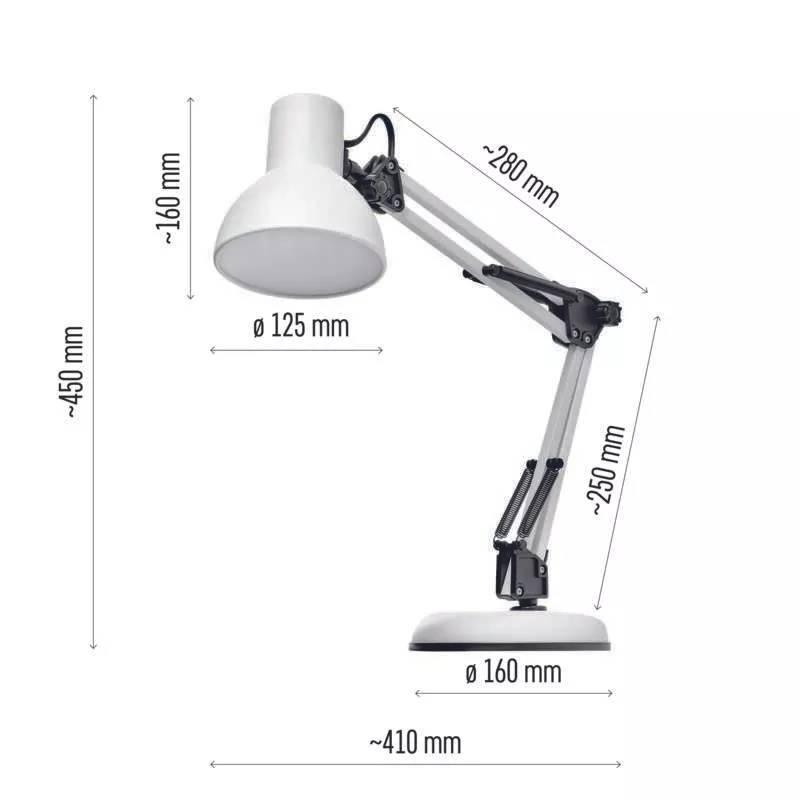 Stolní lampička EMOS LUCAS bílá