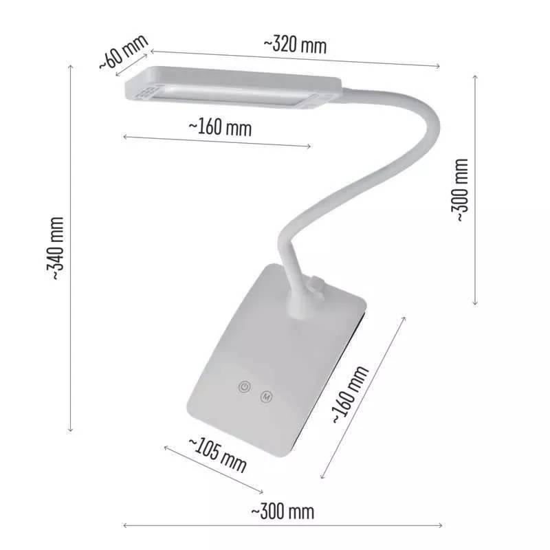 Stolní LED lampička EMOS EDDY bílá