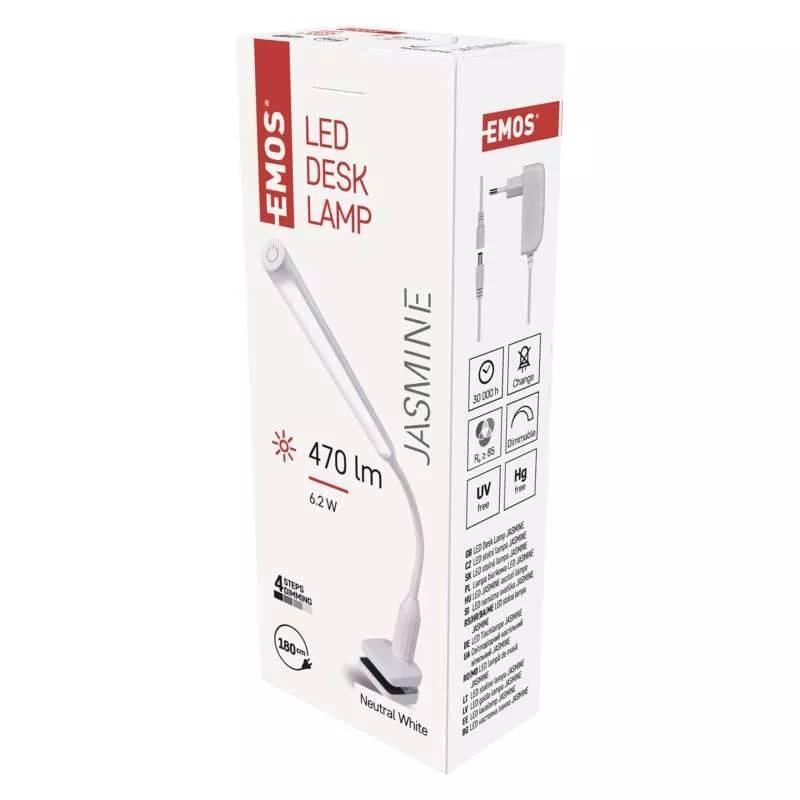 Stolní LED lampička EMOS JASMINE bílá