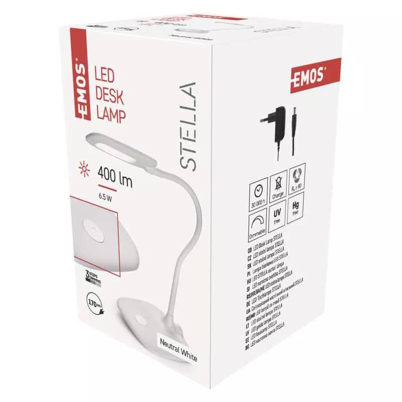 Stolní LED lampička EMOS STELLA bílá